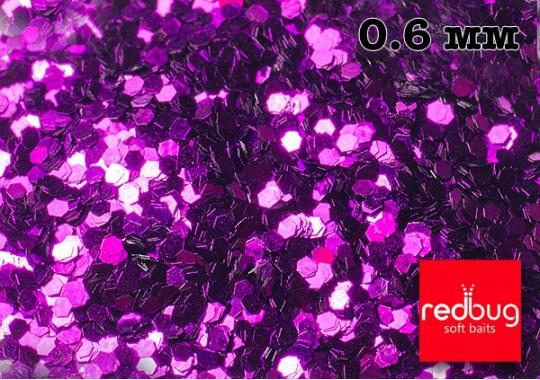 Блестки Фиолетовые 0.6мм 10гр Redbug