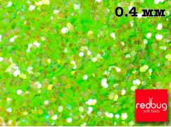 Зелёный иридирующий 0,4 мм 10гр Redbug