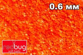 Флуоресцентные блестки "Оранжевый Неон" 10гр 0,6мм Redbug