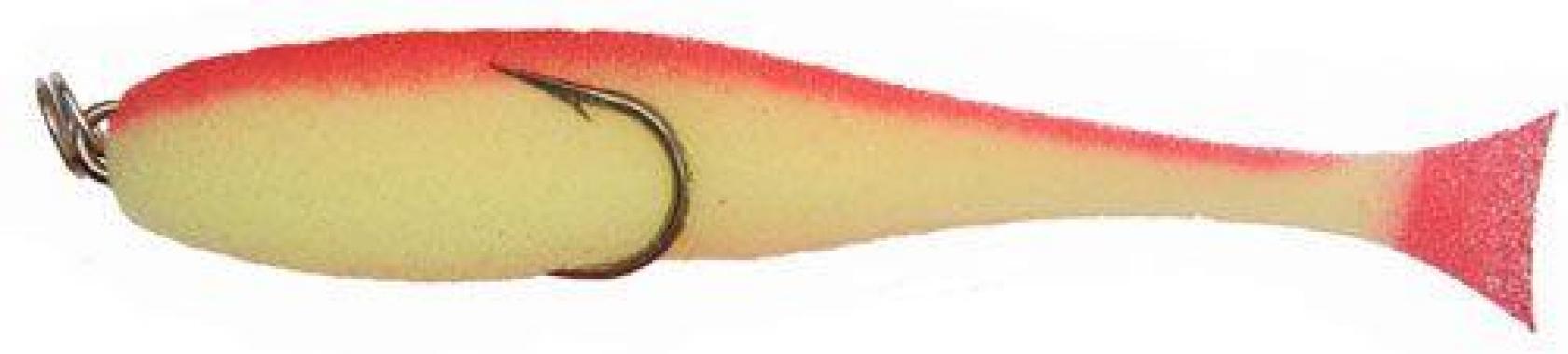 Поролоновая рыбка (двойник), 7см желто-красная